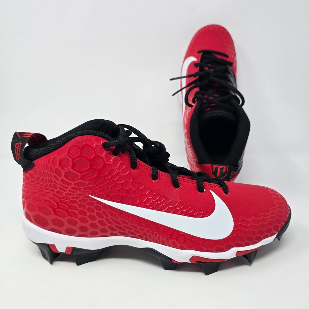 Nike Force Trout 5 Pro Keystone Red Black Baseball Cleats AJ9253-601 Mens 8.5
